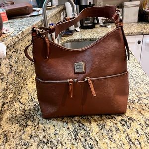 Dooney & Bourke Brown Leather Shoulder Bag